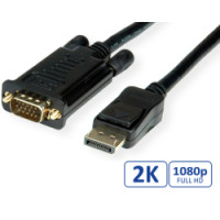 Kabel DisplayPort kabel, DP-VGA M/M, 2.0m, crni